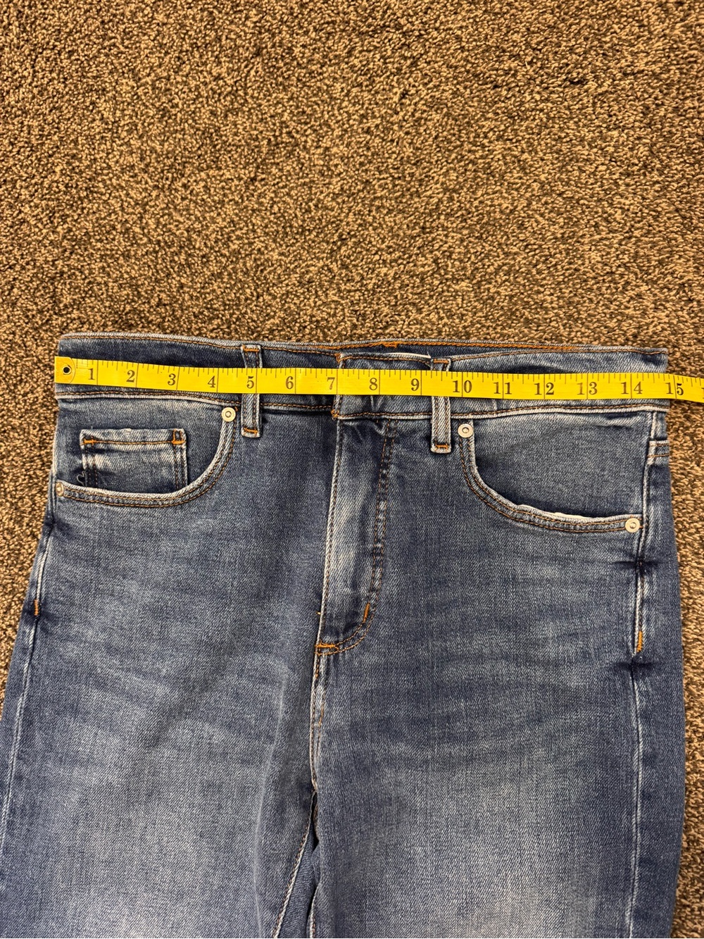 Loft Woman’s The Kick Cropped High Rise Jeans Size 28/6 Medium Wash - Picture 11 of 13